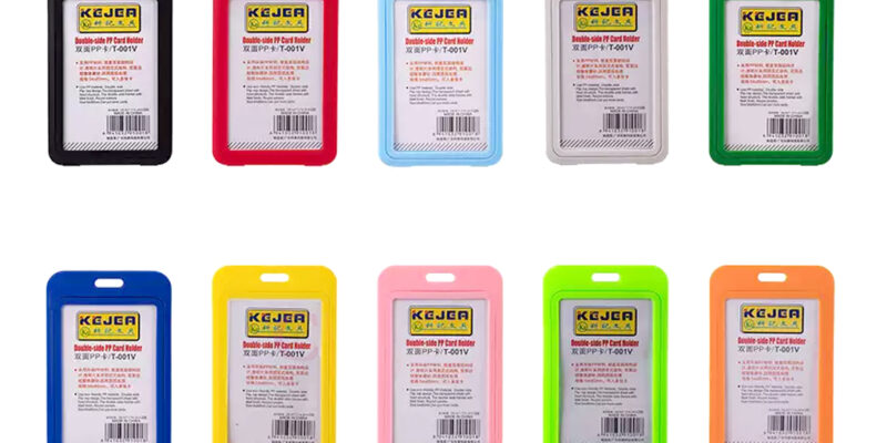 กรอบใส่บัตรแบบเปิดหน้า 2 ด้าน (Double-sided Card Holder) แบรนด์ KEJEA